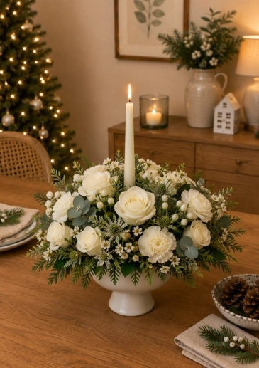 &pound;125 Flower arrangement centrepiece + Delivery